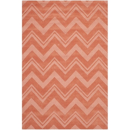 Safavieh 7 ft. 6 in. x 9 ft. 6 in. Large Rectangle Contemporary Impressions Rust Area Rug IM398A-8